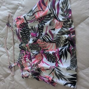 Tropical Print Tankini Top Nwot